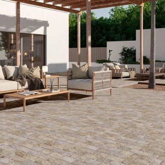 Gulvflis <strong>Esla</strong>  Cobblestone Beige Matt Relieff 44x66 cm